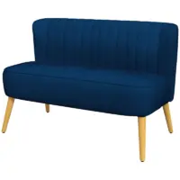 2 zits bank blauw velvet